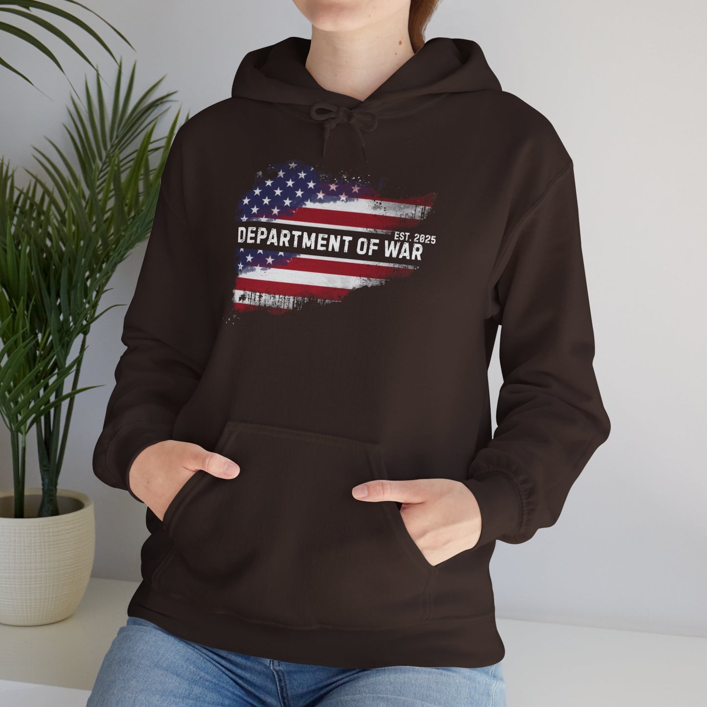 Patriotic Unisex Department of War Hoodie – Est. 2025