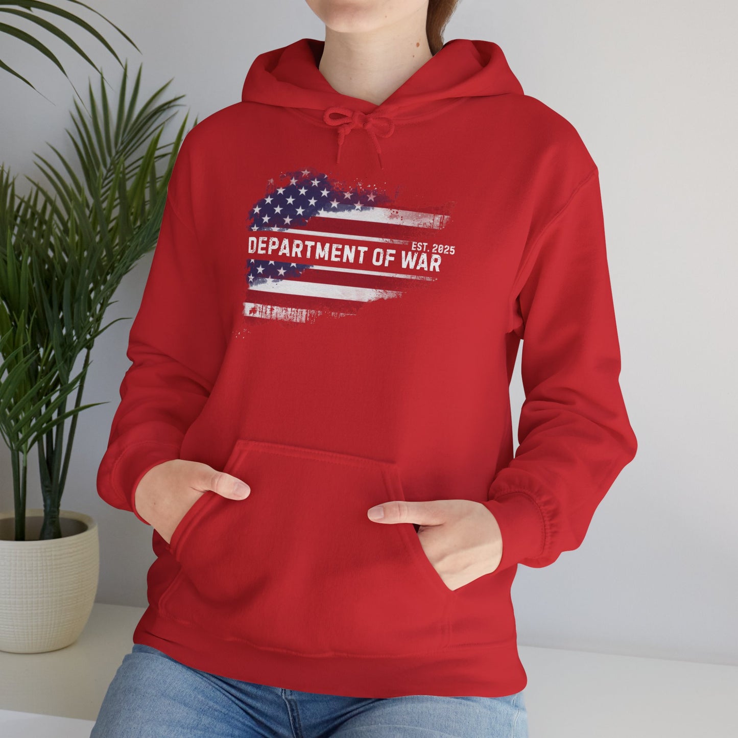 Patriotic Unisex Department of War Hoodie – Est. 2025