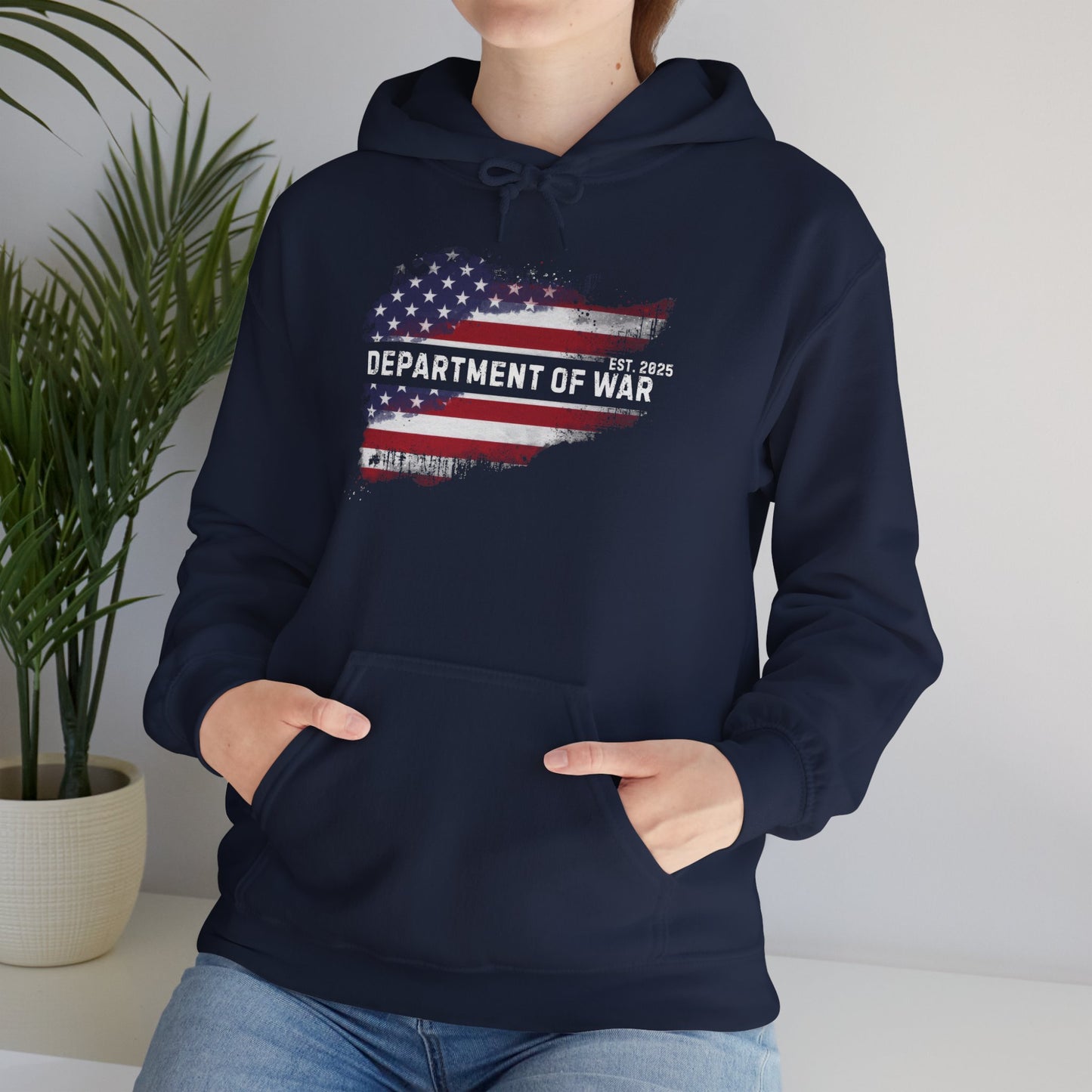 Patriotic Unisex Department of War Hoodie – Est. 2025