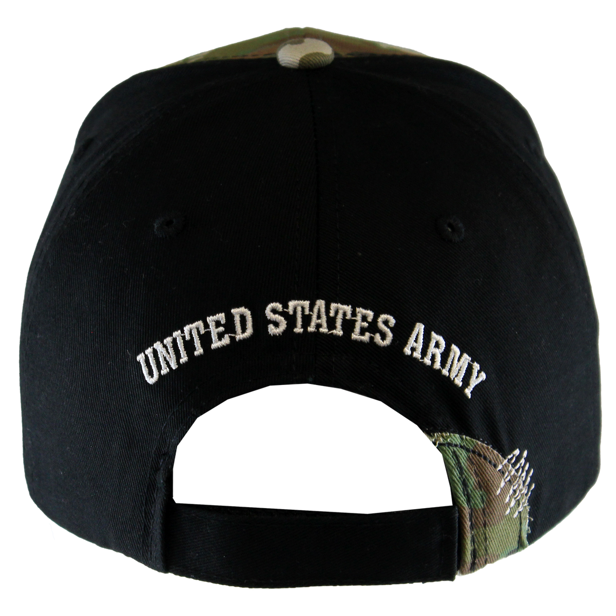 Black Streak Camo Stressed US Army Cap – view 4