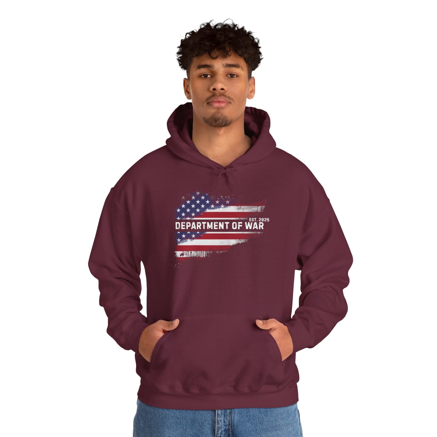 Patriotic Unisex Department of War Hoodie – Est. 2025