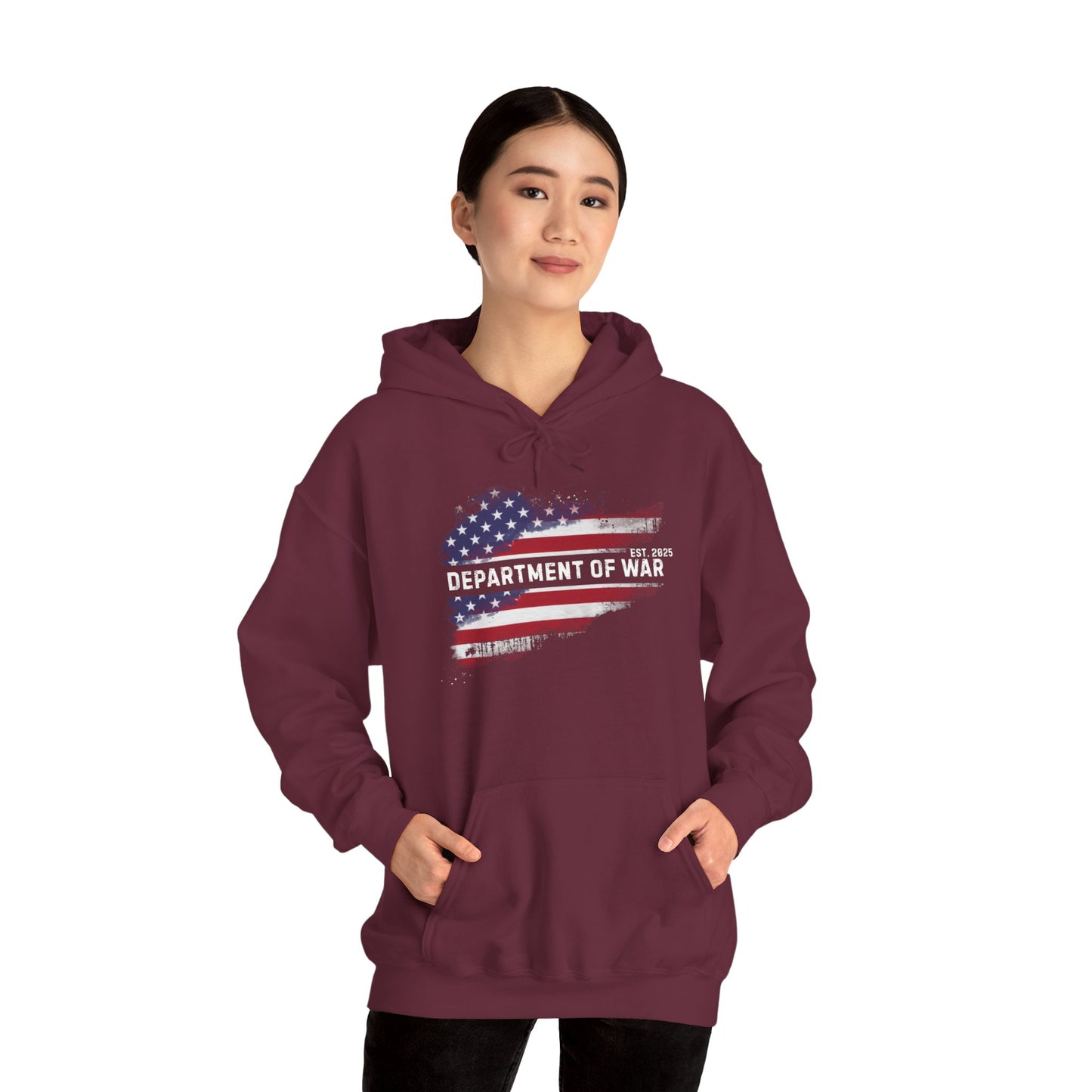Patriotic Unisex Department of War Hoodie – Est. 2025