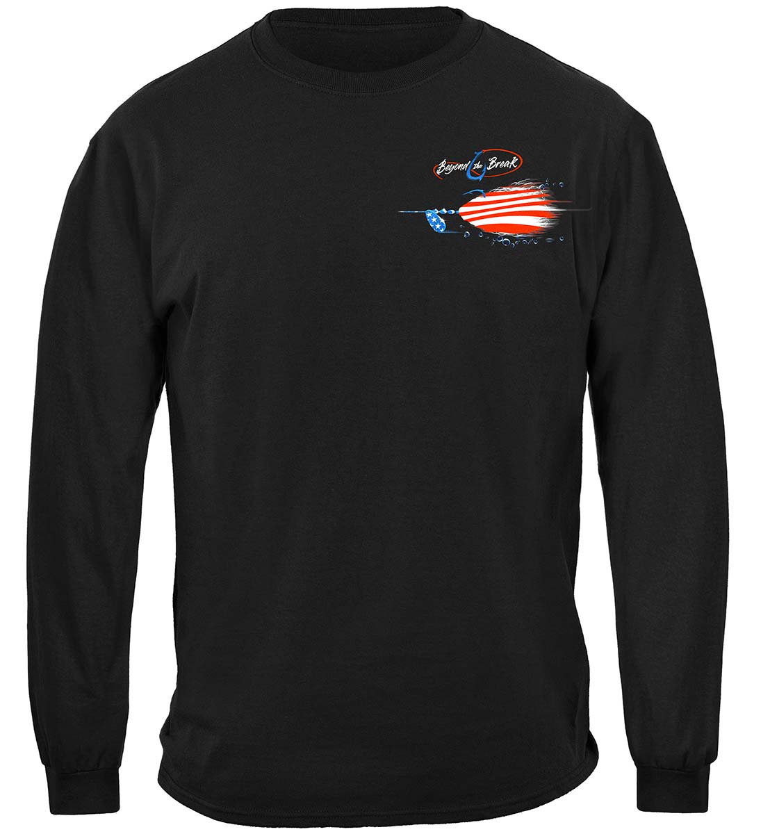 Patriotic Fluke Long Sleeve Shirt - front view