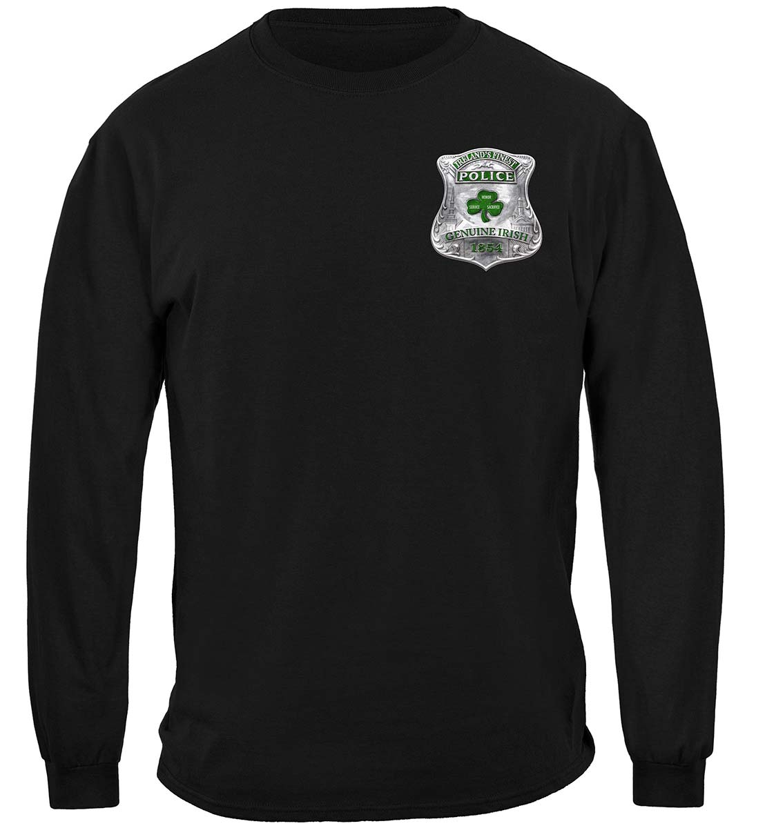 Garda Ireland's Finest Police Long Sleeve Shirt - front view