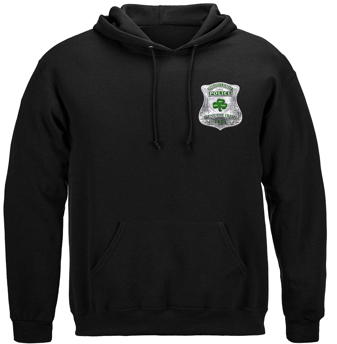 Garda Ireland's Finest Police Hoodie - front view