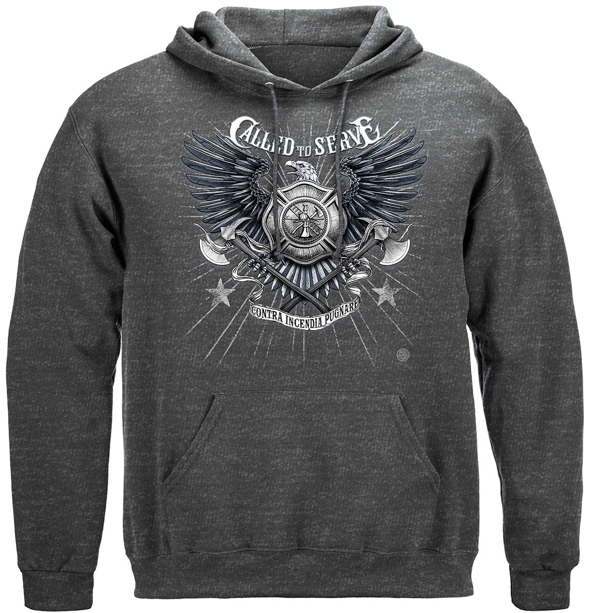 Firefighter Called to Serve Hoodie - front view