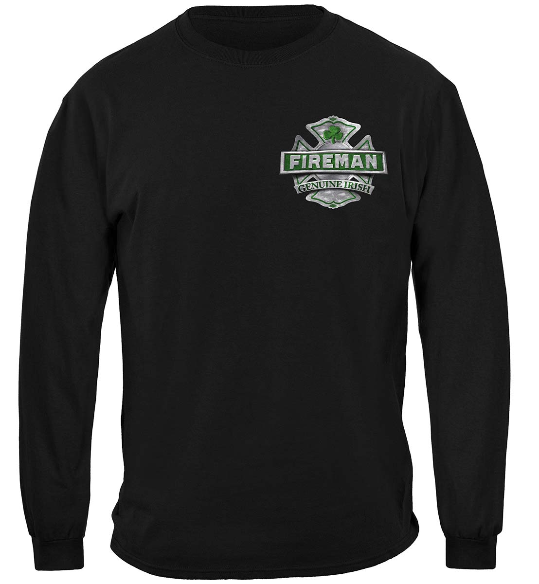 Firefighter Garda Ireland's Bravest Long Sleeve Shirt - front view