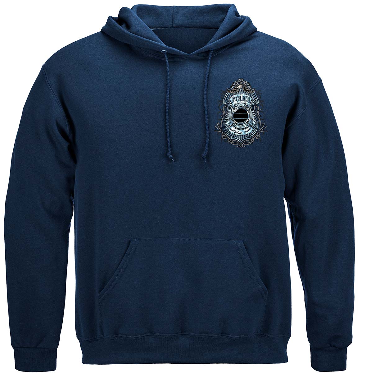 Police America's Finest Justice Hoodie - front view
