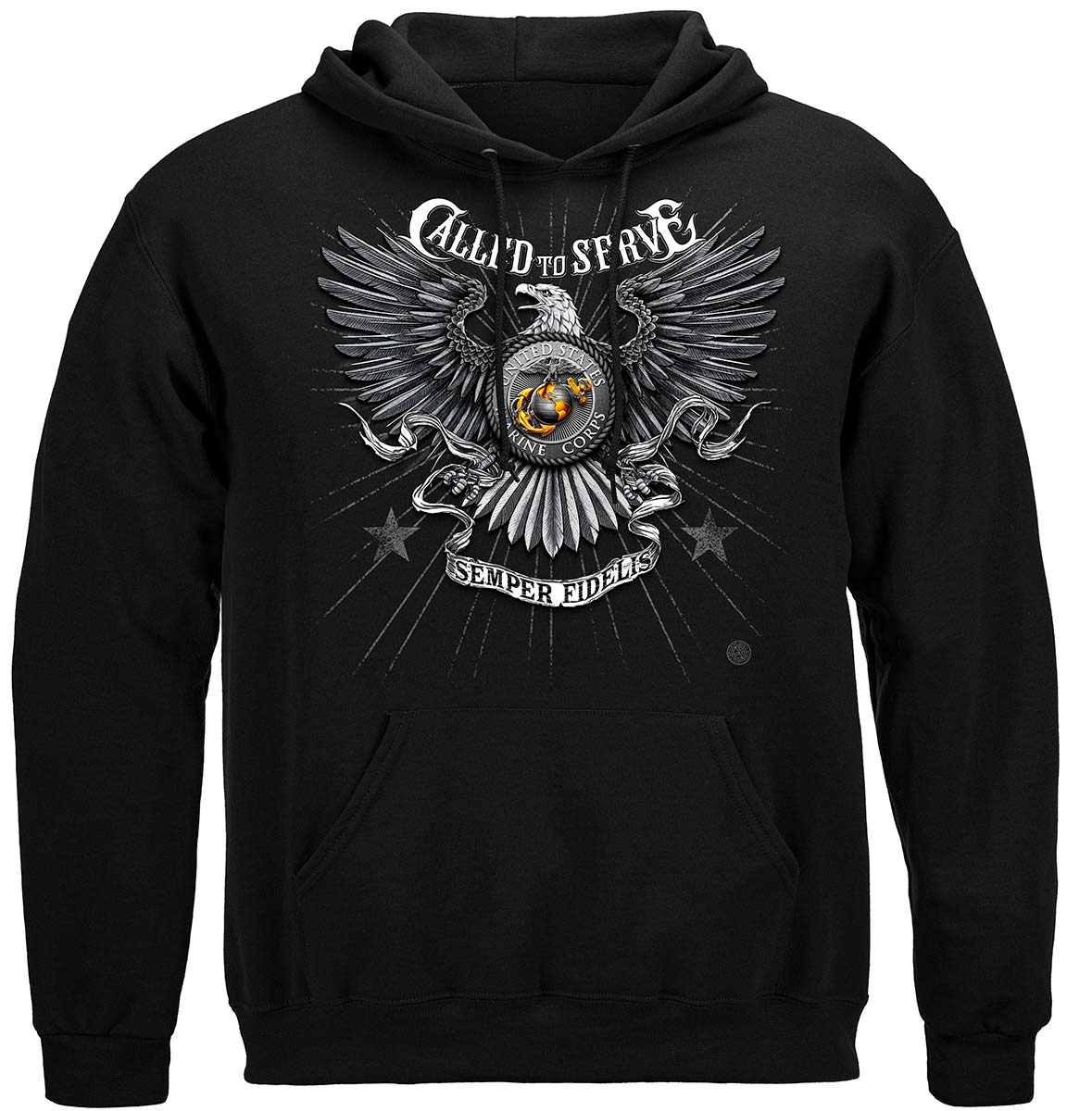 Marines Called to Serve Hoodie - front view