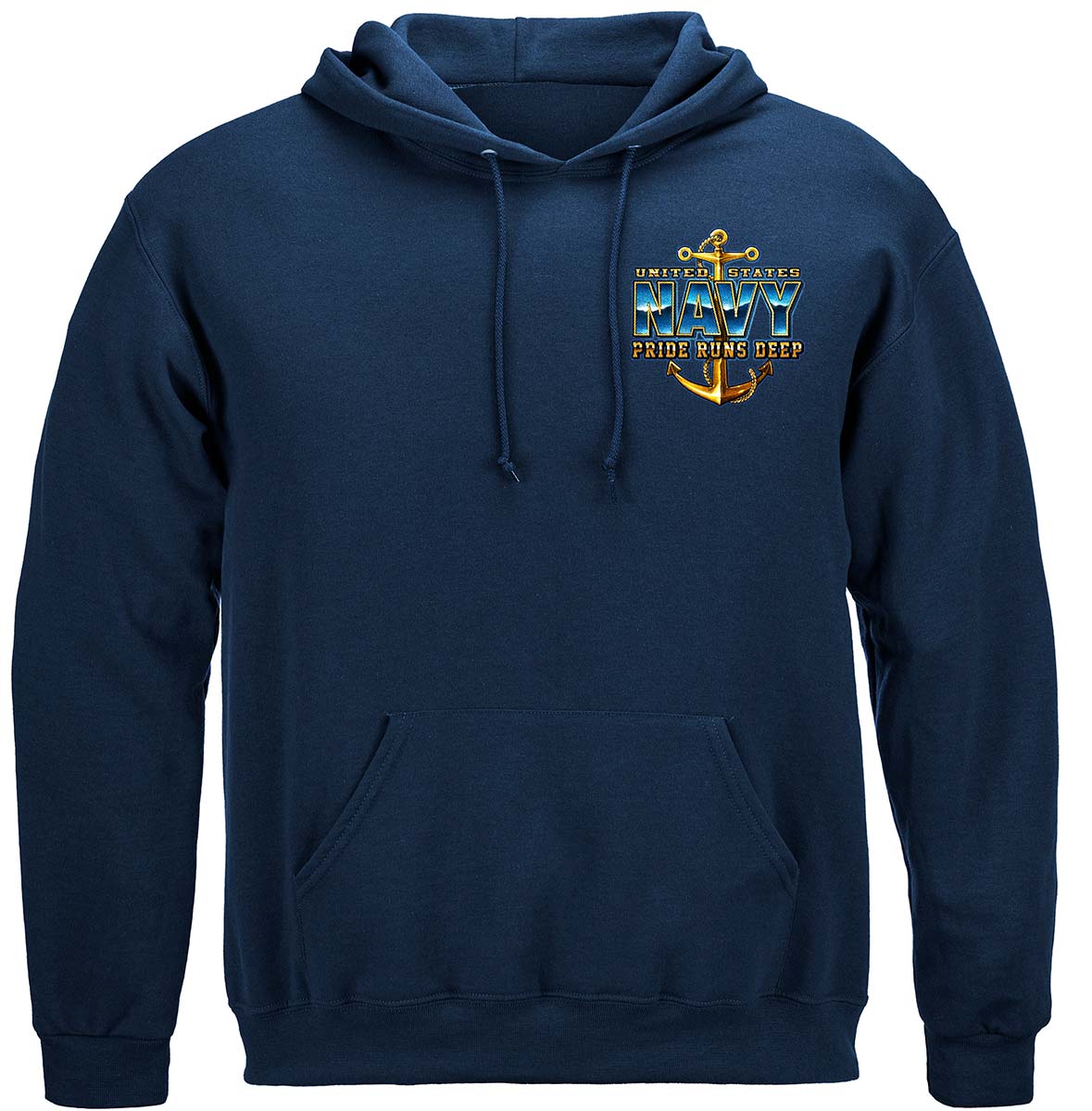 US Navy Pride Runs Deep Hoodie - front view
