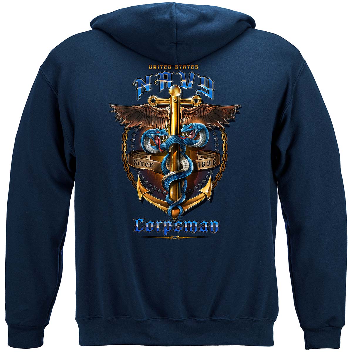 US Navy Corpsman Hoodie - back view