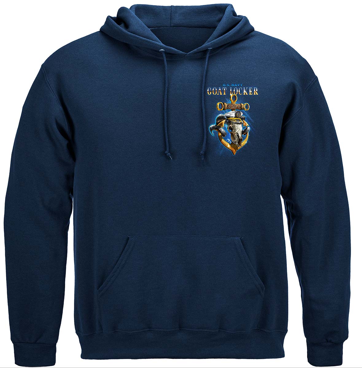 US Navy Goat Locker Hoodie - front view