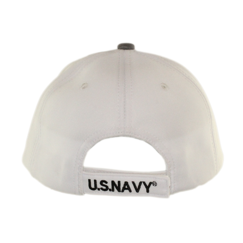 U.S. Navy Performance Grey and White Cap – view 3