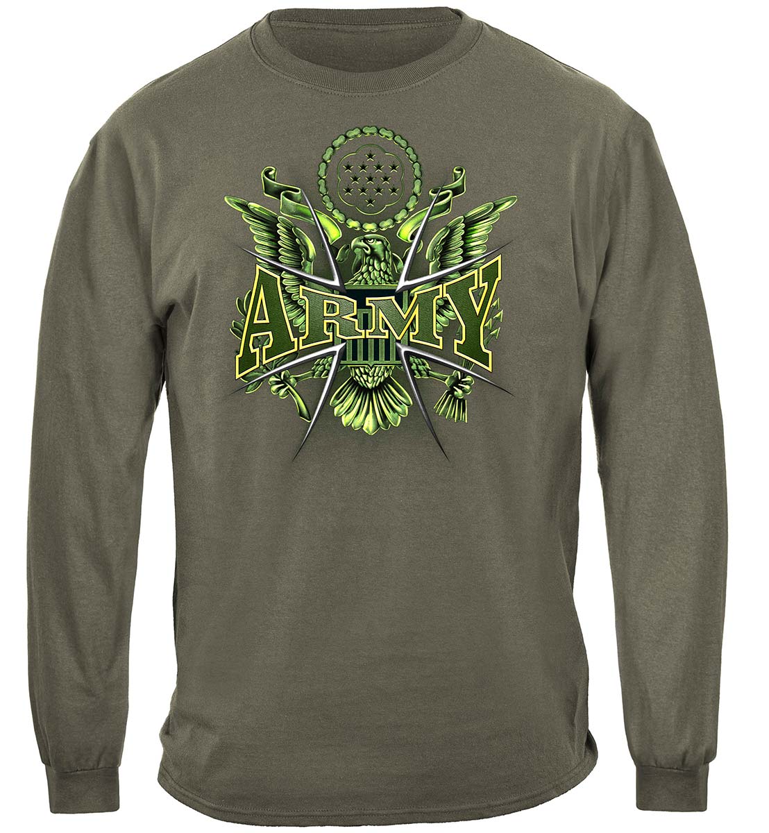 Hardcore Army Long Sleeve Shirt - front view