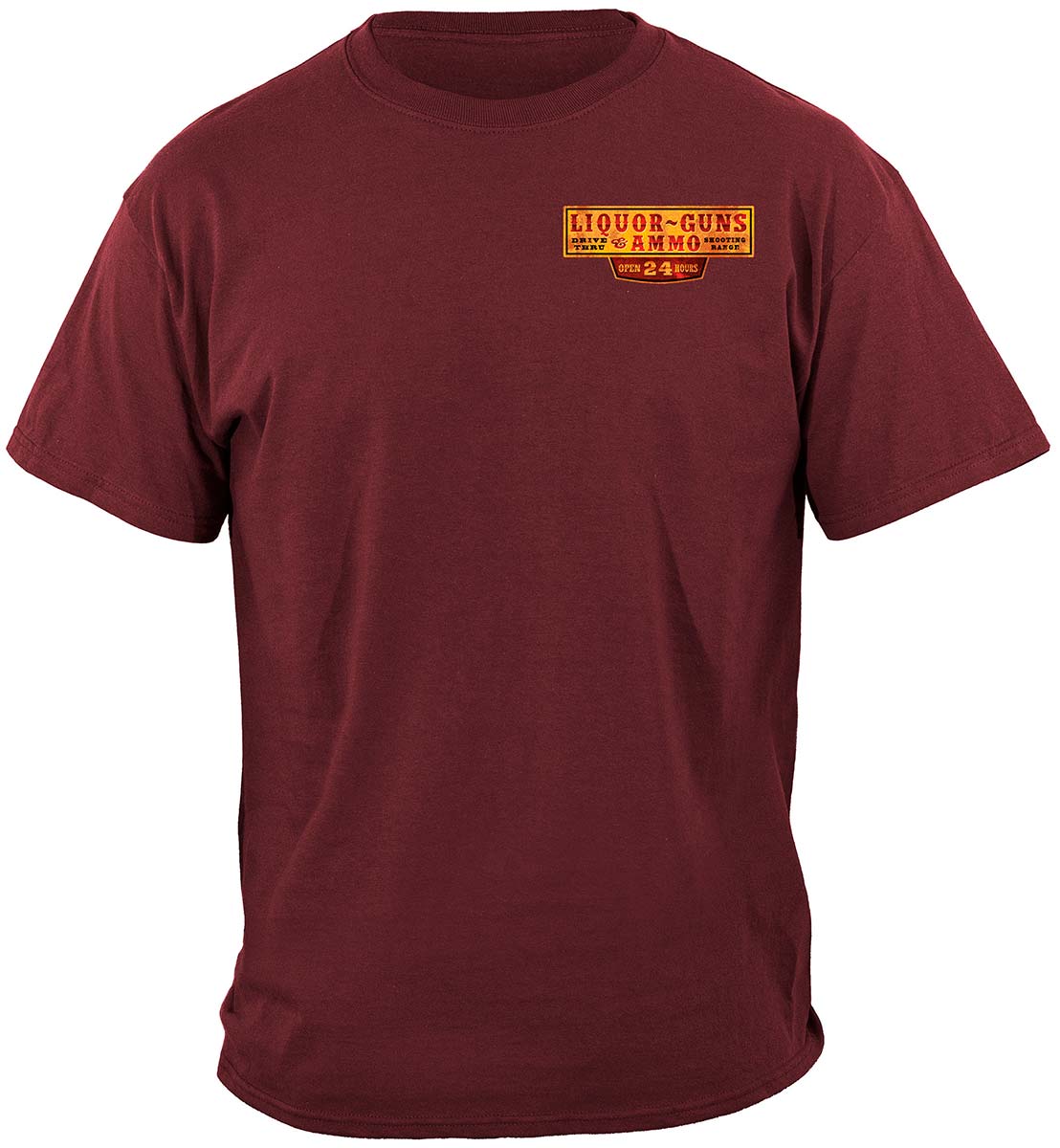 Liquor, Guns and Ammo T-Shirt - front view