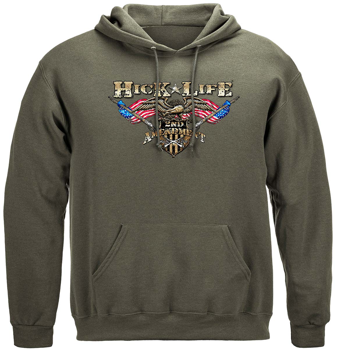 2nd Amendment Country Style Hoodie - front view