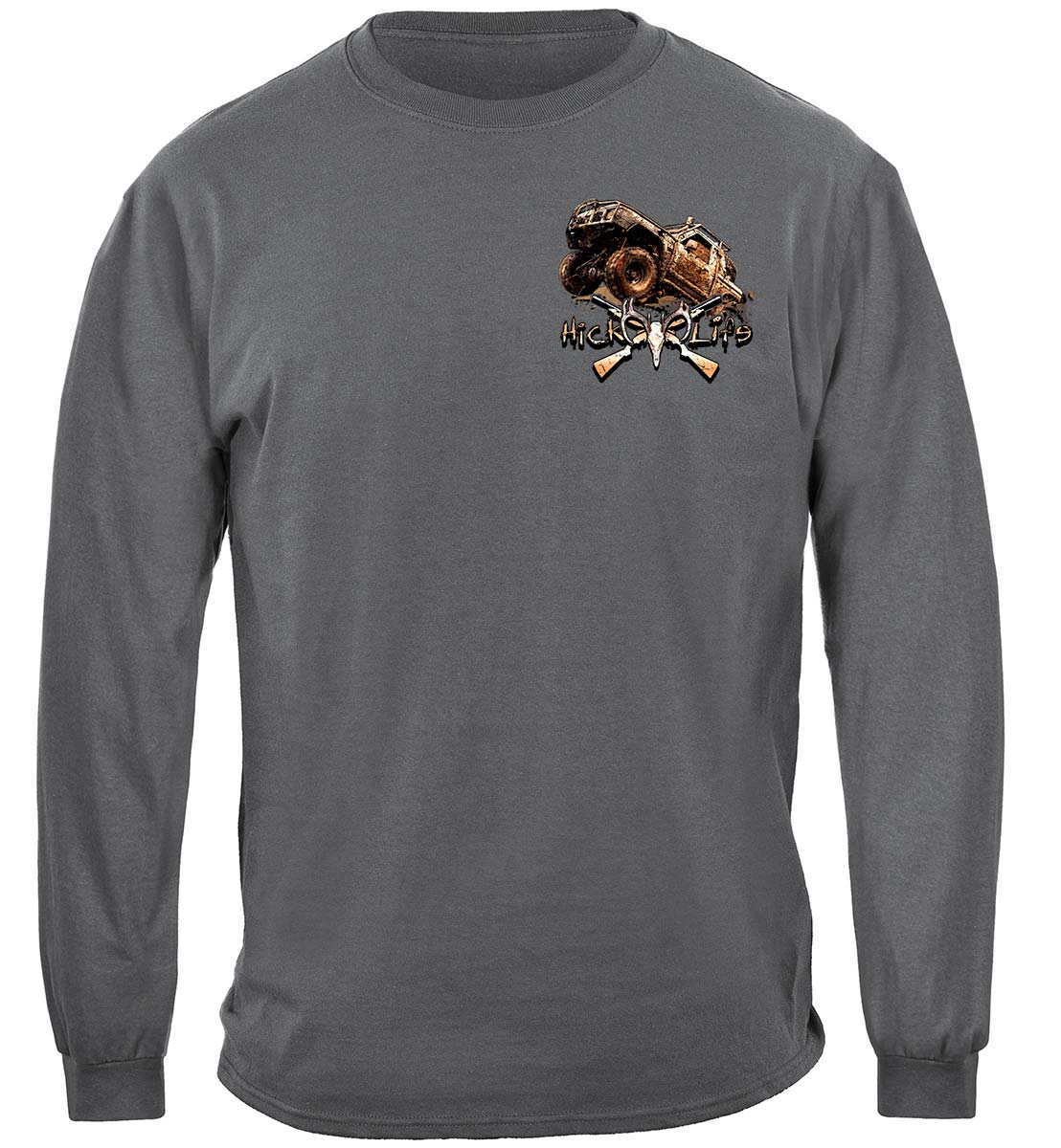 Mud Trucking Long Sleeve Shirt - front view