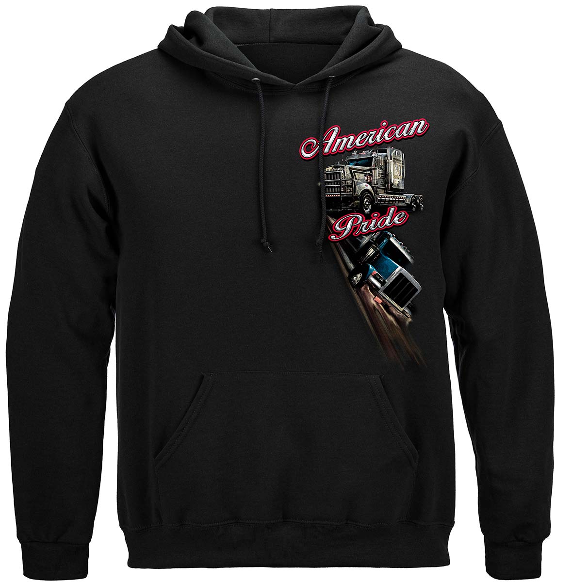 Trucker American Pride Hoodie - front view