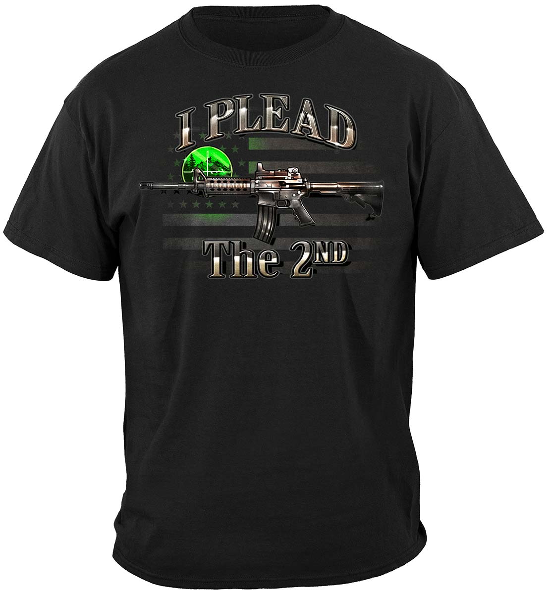 2nd Amendment I Plead the 2nd T-Shirt - front view