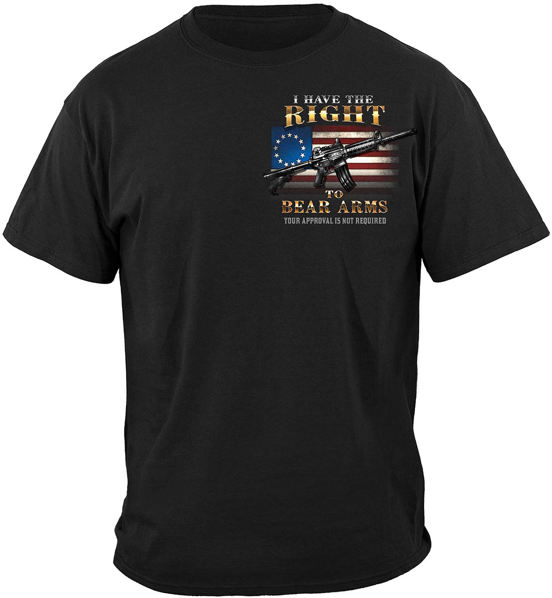 2nd Amendment Your Approval Is Not Required T-Shirt - front view