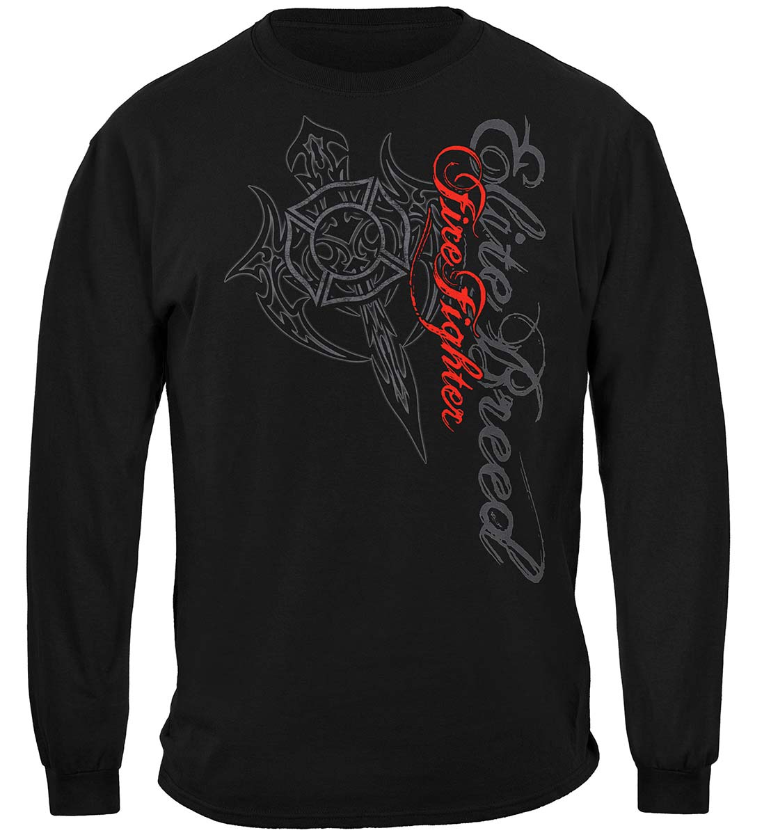 Elite Breed Red Maltese Long Sleeve Shirt - front view