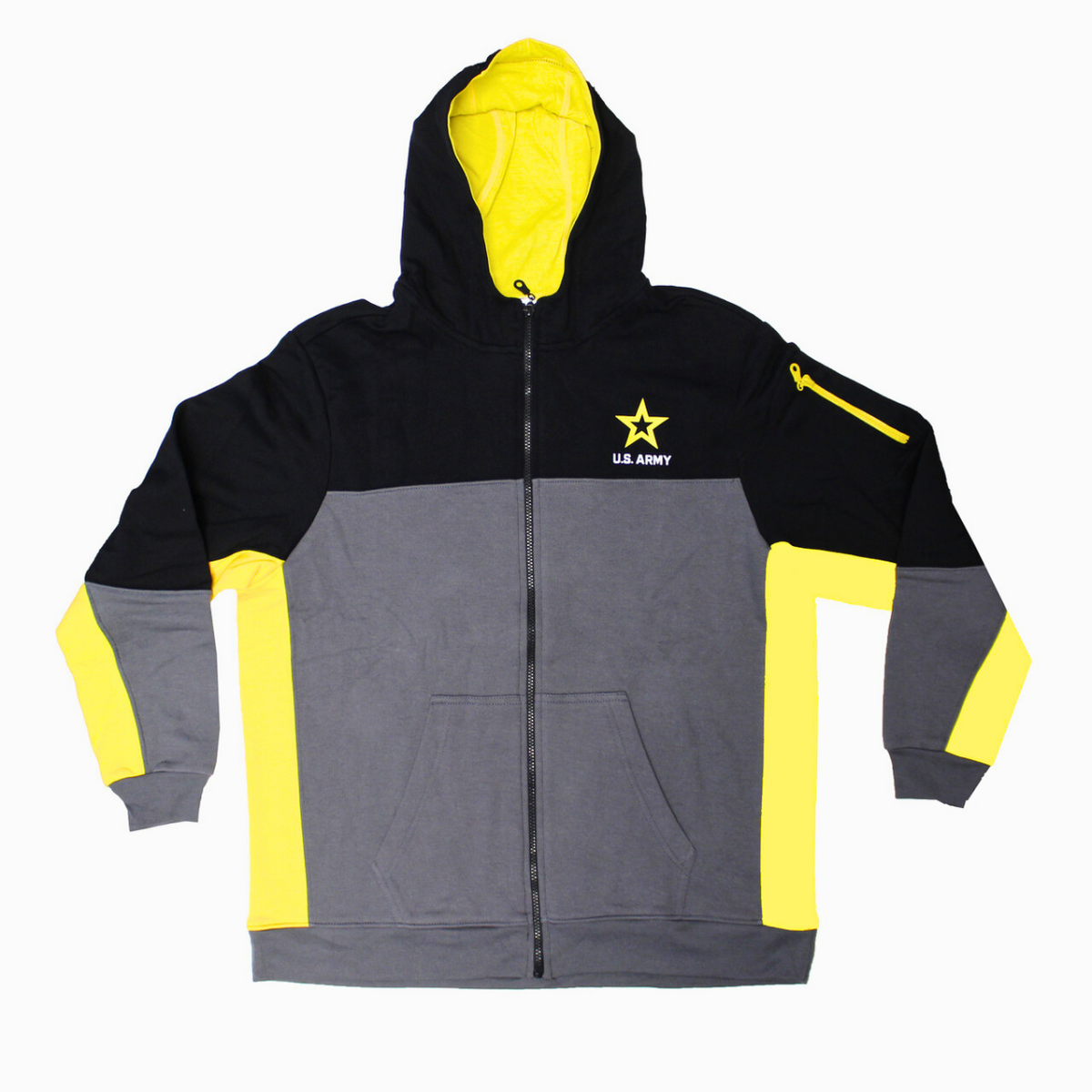 U.S. Army Color Block Full Zip Hoodie