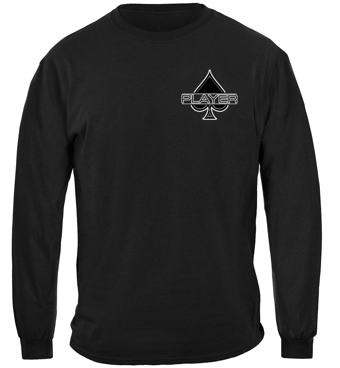 Player Poker Long Sleeve Shirt - front view