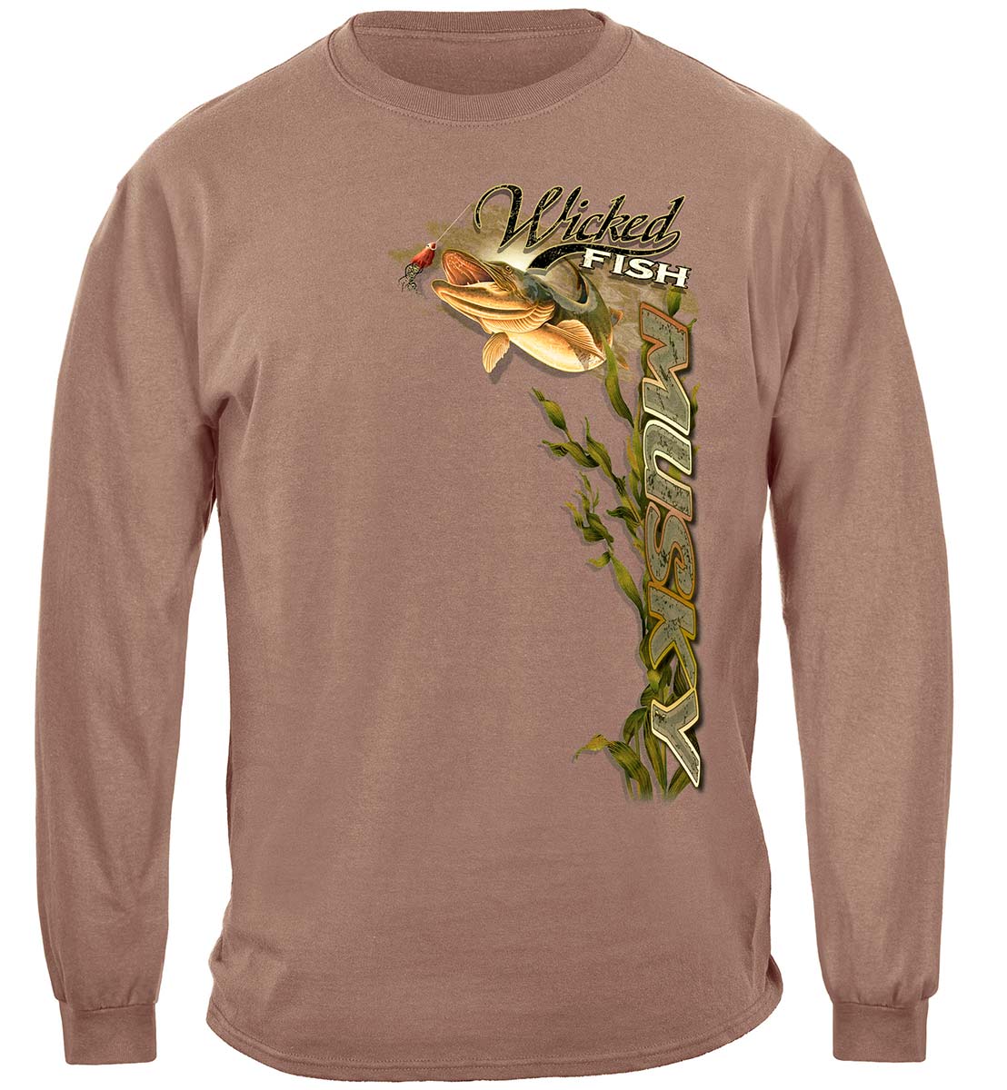 Wicked Fish Muskie Long Sleeve Shirt - front view