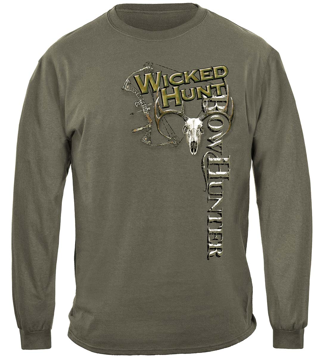 Wicked Hunt Bow Hunting Long Sleeve Shirt - front view