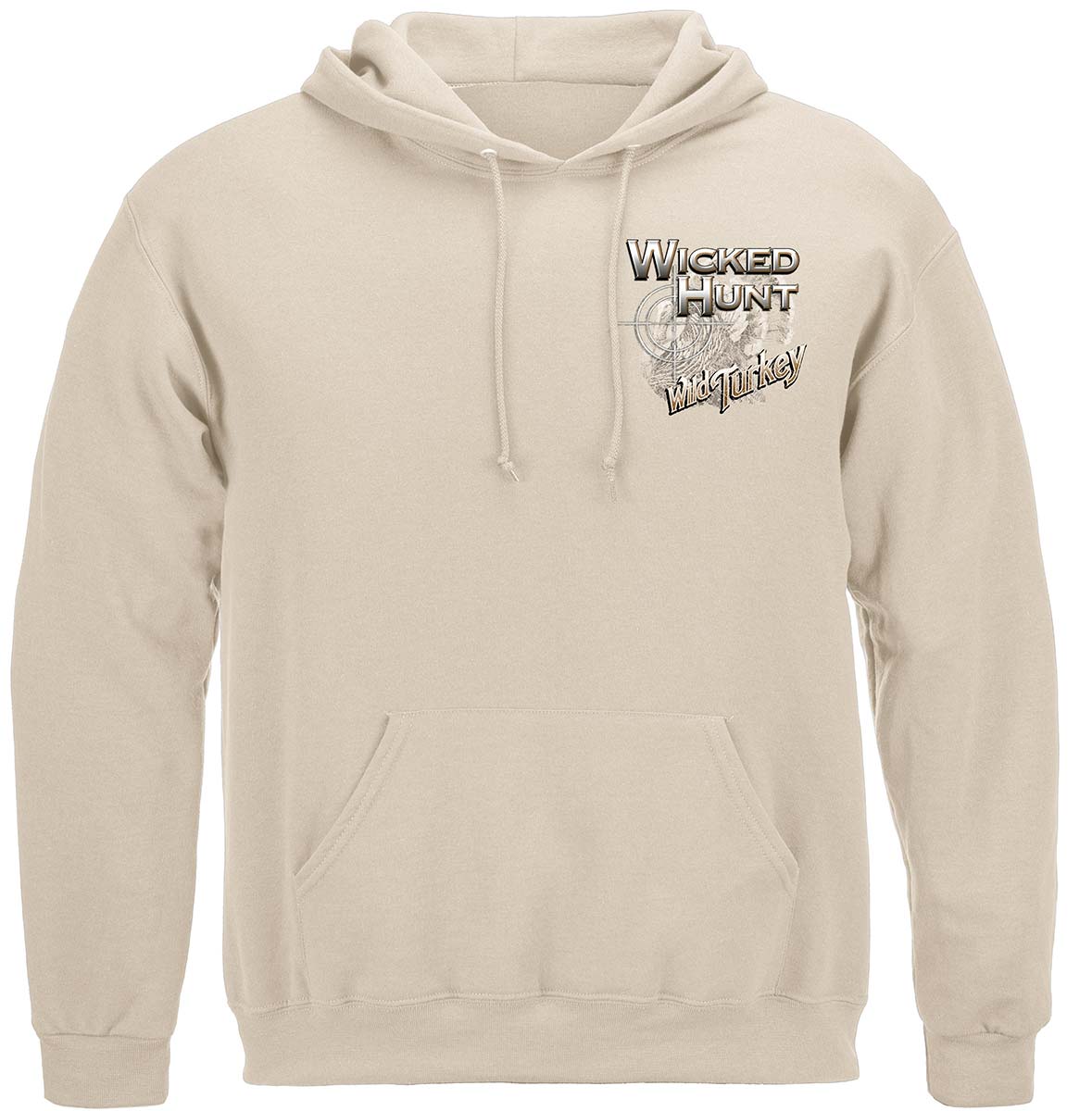 Wicked Hunt WILD Turkey Hoodie - ICED GRAY