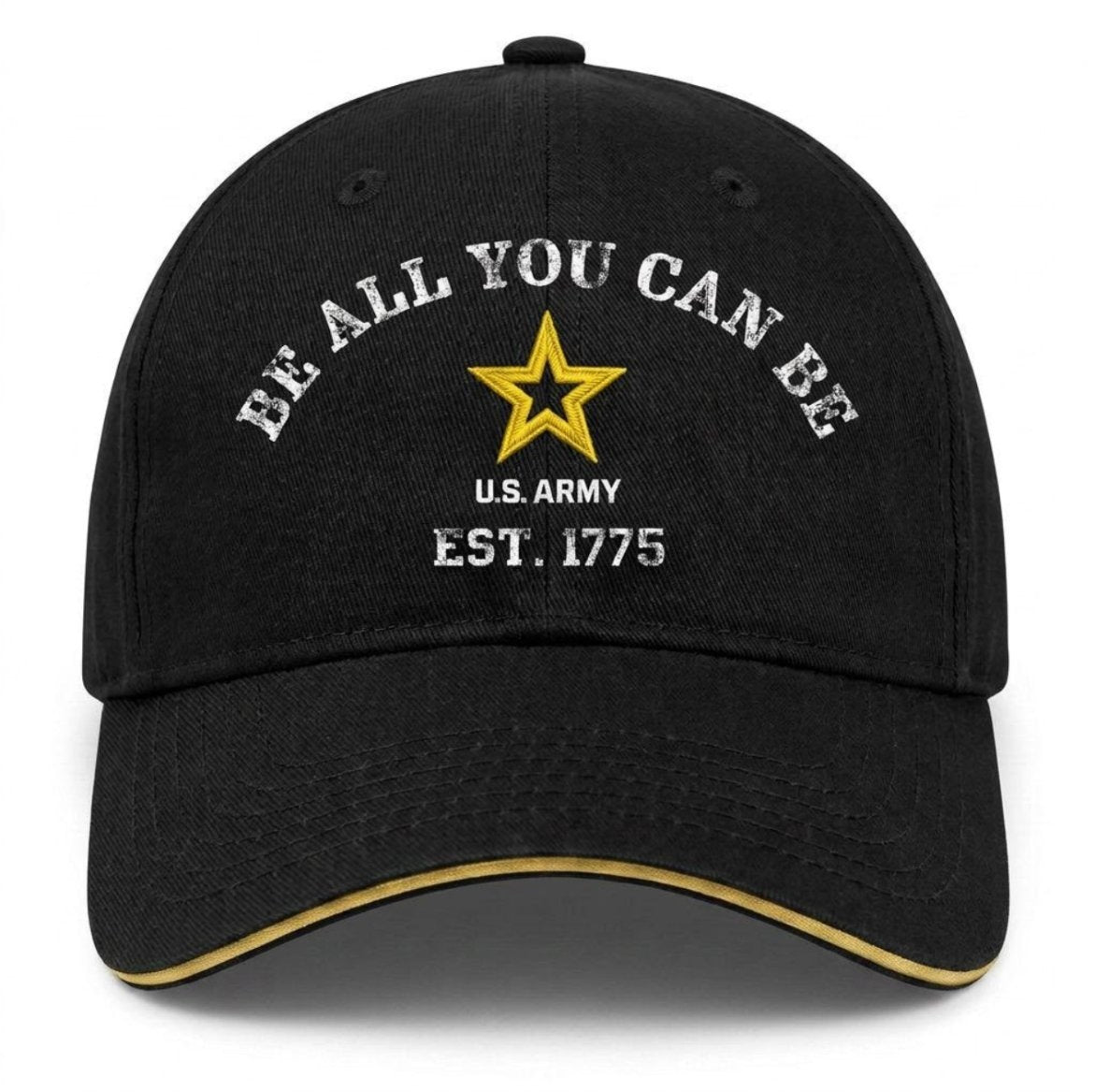 U.S. Army Be All You Can Be Est. 1775 Embroidered Cap - Black