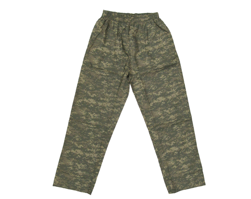 Digital Camo Unisex Scrub Pants with Side Pockets – view 3
