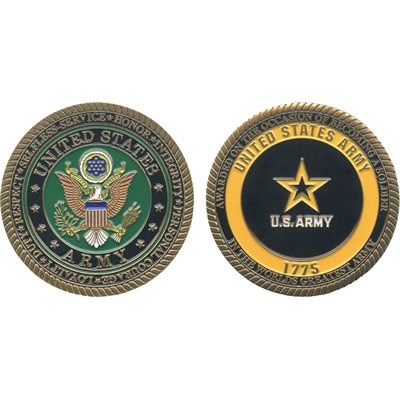 U.S. Army Soldier Award Challenge Coin – front and reverse