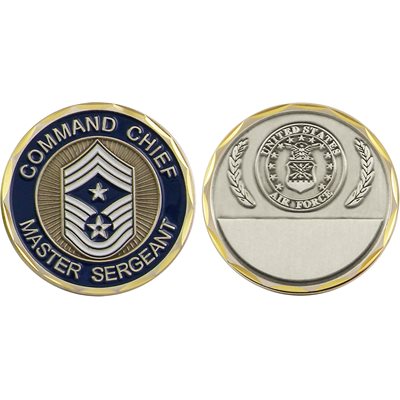 U.S. Air Force Command Chief Master Sergeant Challenge Coin – front and reverse