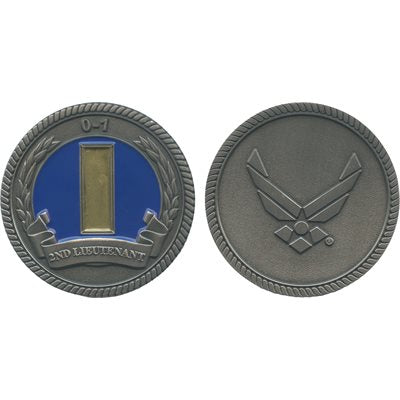 U.S. Air Force Second Lieutenant O-1 Challenge Coin – front and reverse