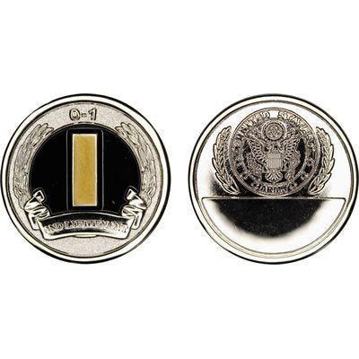 U.S. Army Second Lieutenant O-1 Challenge Coin – front and reverse