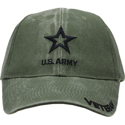 Army Veteran Cap – Washed Olive