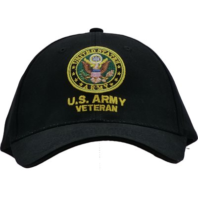 U.S. Army Veteran Cap – Black