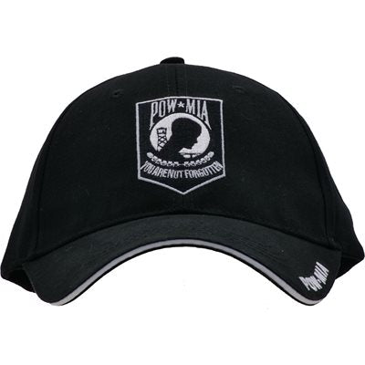 POW-MIA Embroidered Cap – Black