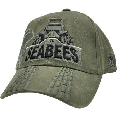 Seabees Bulldozer Olive Cap