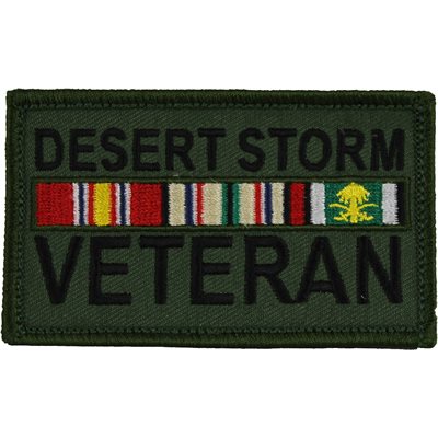 Eagle Crest Desert Storm Veteran Olive Drab Hook & Loop Patch