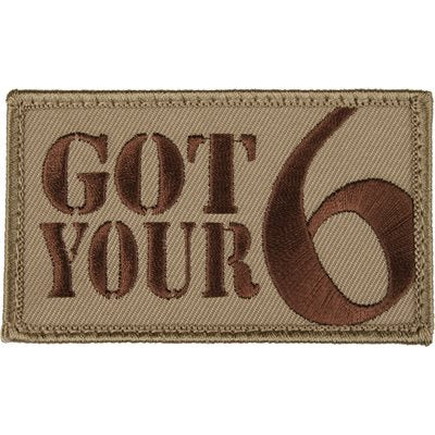 Eagle Crest Got Your 6 Tan Hook & Loop Patch