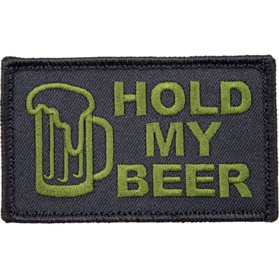 Eagle Crest Hold My Beer Black and Olive Hook & Loop Patch