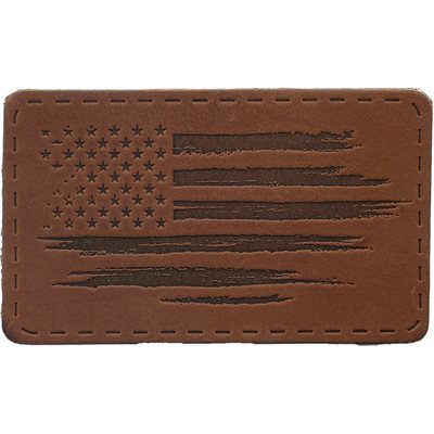 American Flag Leather Heat-Seal Patch