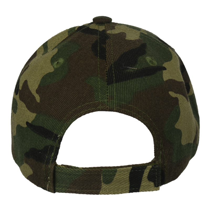 Embroidered Eagle Flag Woodlands Camo Cap – view 3