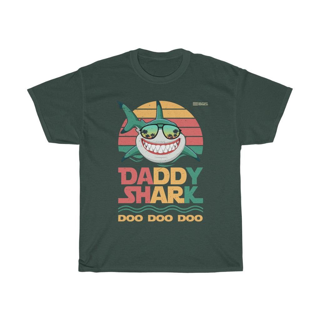 Daddy Shark Doo Doo Doo T-shirt - Military Republic