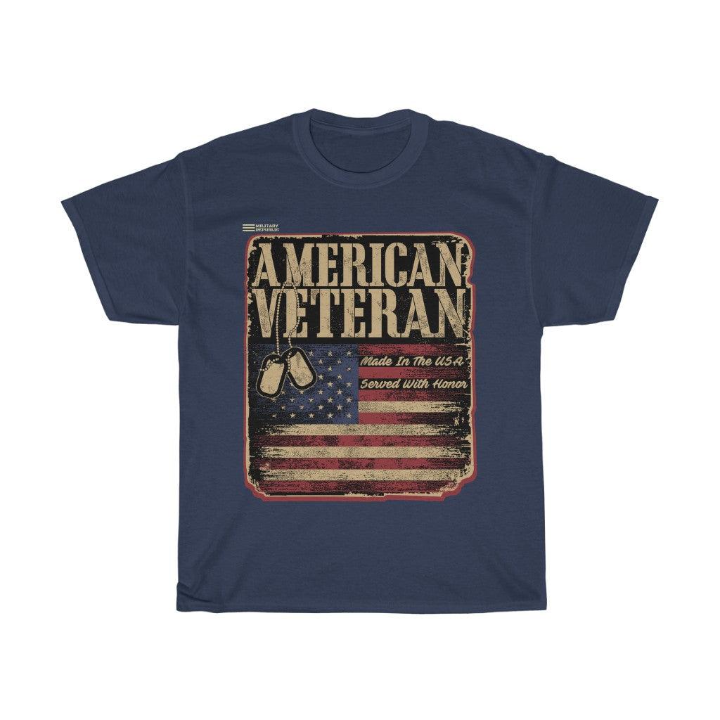 Served With Honor American Veteran T-shirt - Military Republic