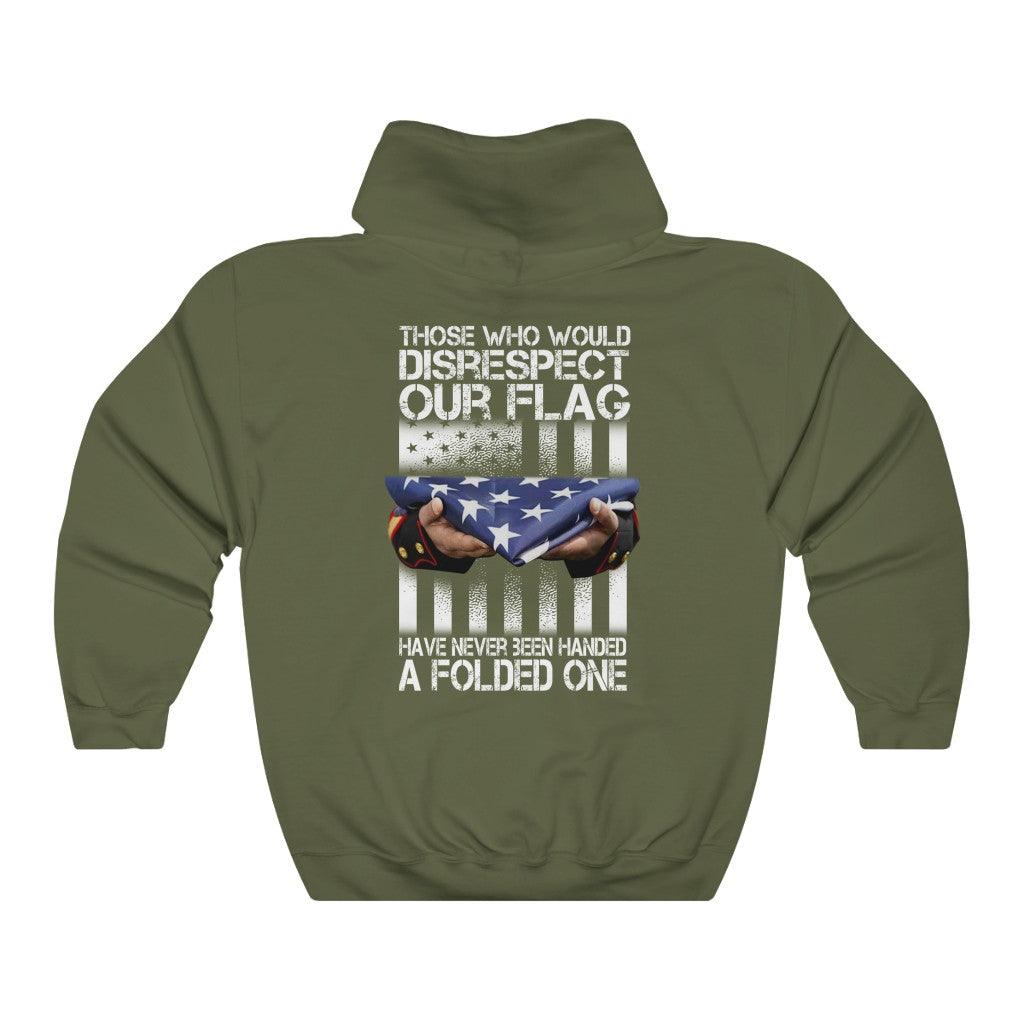 US Folded Flag Hoodie - Military Republic