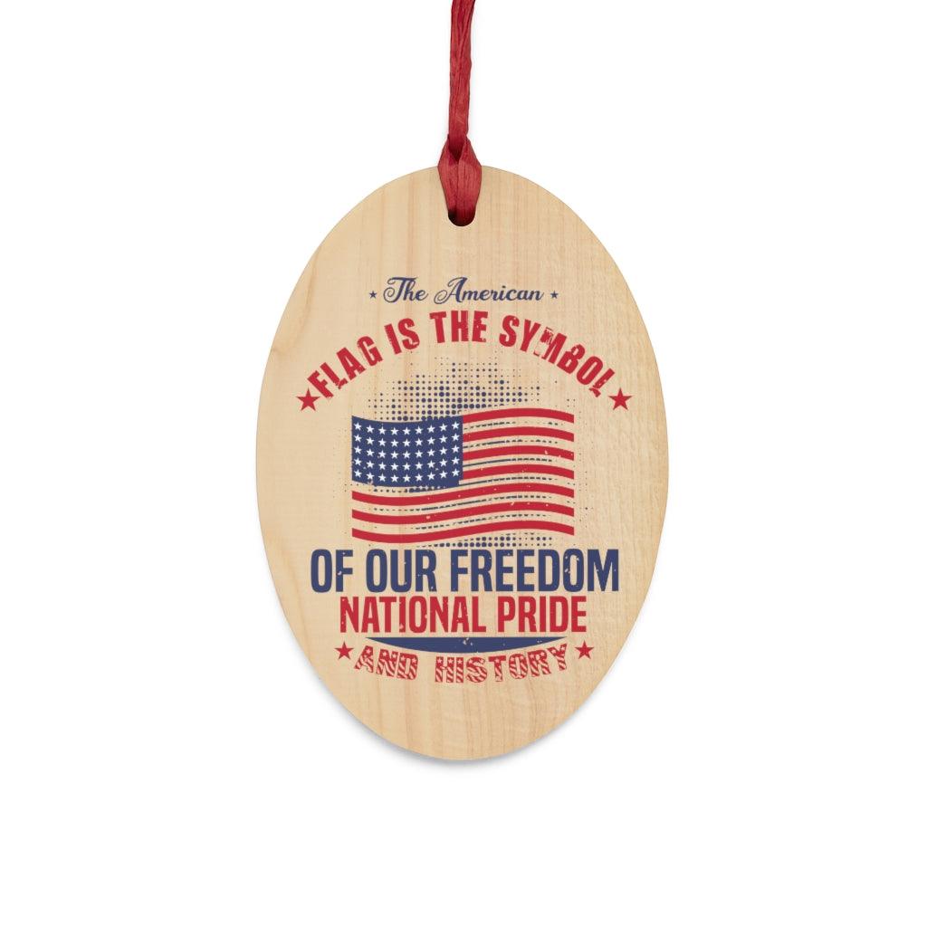 The American Flag True Symbols Christmas Ornament - Military Republic