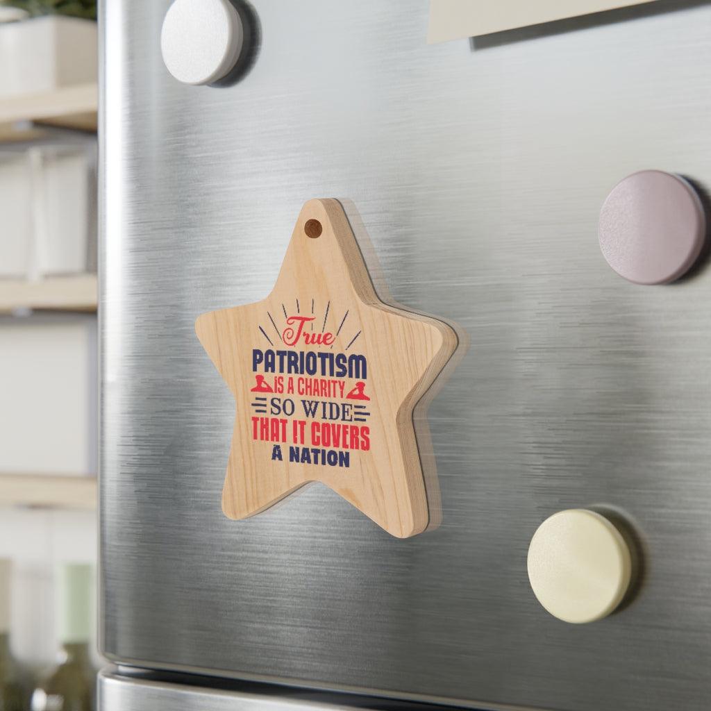 True Patriotism Is Charity Christmas Ornament - Military Republic